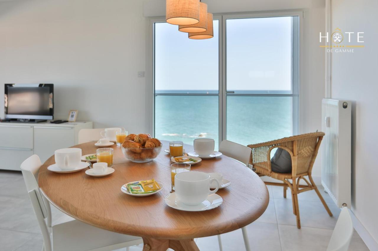 Appartement De Caractere, Superbe Vue Mer 280° La Chaume Exterior foto