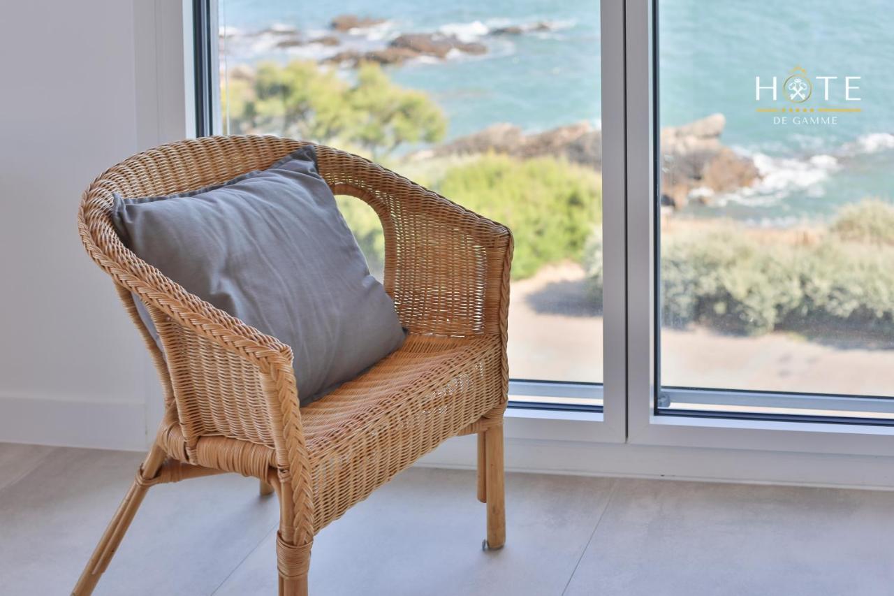 Appartement De Caractere, Superbe Vue Mer 280° La Chaume Exterior foto